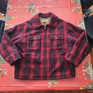 Woolrich Red and Black Plaid Jacket